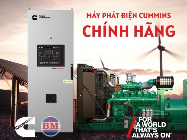Bình Minh Geoup cung cấp máy phát điện Cummins 220kVA C220D5I chính hãng, gá rẻ