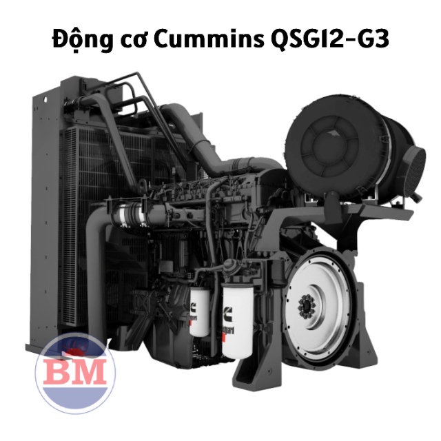Máy phát diện Cummins 400kva C400D5 Sử dụng động cơ Cummins QSG12-G3 mạnh mẽ và bền bỉ