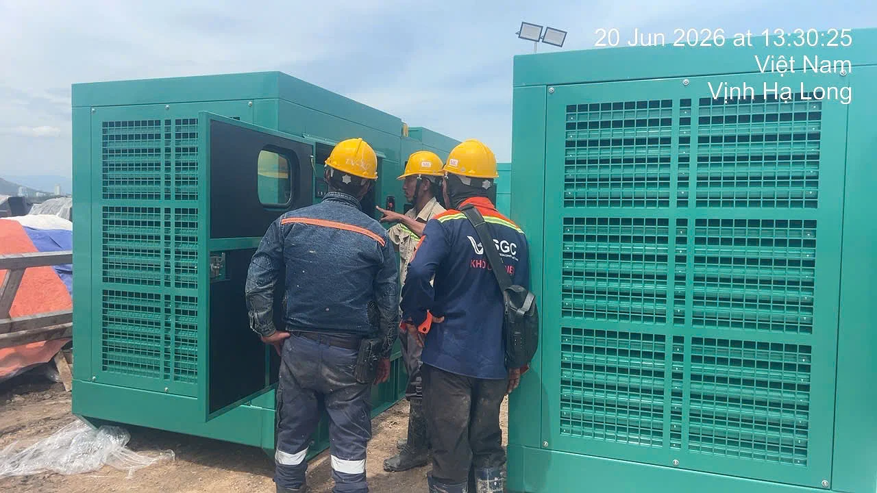 TỪ XƯỞNG ĐẾN CÔNG TRƯỜNG: 4 TỔ MÁY CUMMINS BÌNH MINH BÀN GIAO TẠI VINHOME GLOBAL GATE HẠ LONG – HẠ LONG XANH